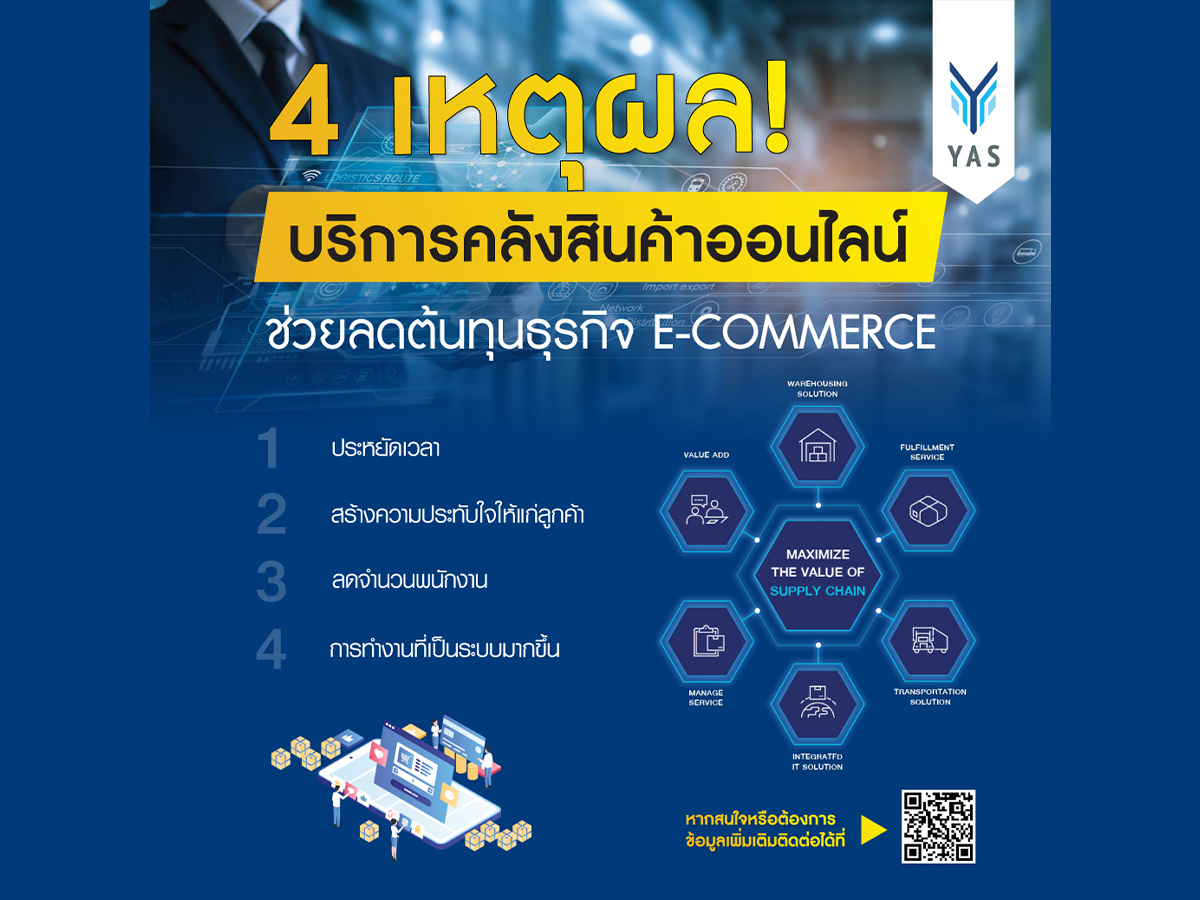 4 เหตุผล บริการคลังสินค้าออนไลน์-ช่วยลดต้นทุนธุรกิจ-E-COMMERCE