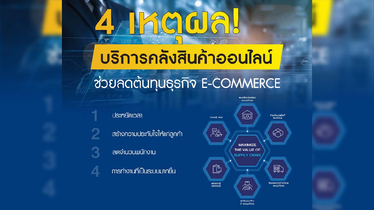 4 เหตุผล คลังสินค้าออนไลน์