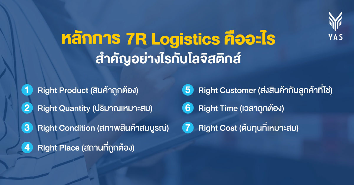 หลักการ 7R Logistics คืออะไร สำคัญอย่างไรกับโลจิสติกส์