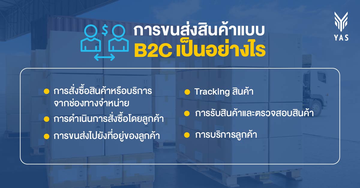 การขนส่งสินค้าแบบ B2C เป็นอย่างไร