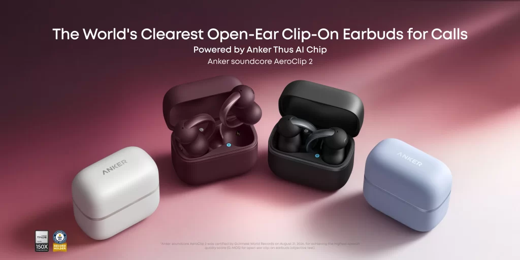 หูฟัง Open Ear AeroClip 2 สีดำ ขาว น้ำเงิน แดง